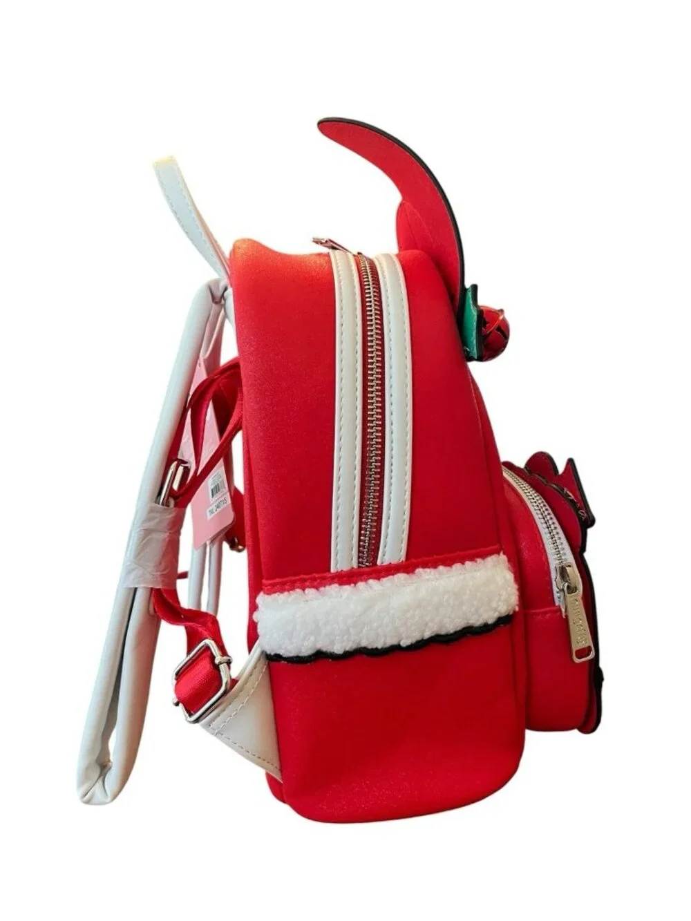 Loungefly My Melody Christmas Red Backpack Bag Jingle Bell Pom Pom Glitter NWT